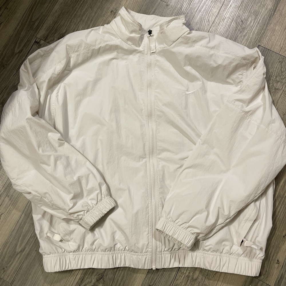 White Nike Windbreaker Jacket